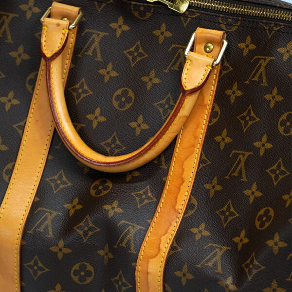 13625 5 Louis Vuitton Keepall Bandouliere 50 Bag Monogram Brown