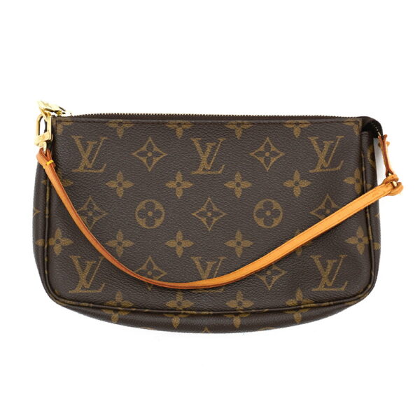 1366 3 Louis Vuitton Pochette Accessoire Monogram Handbag Brown