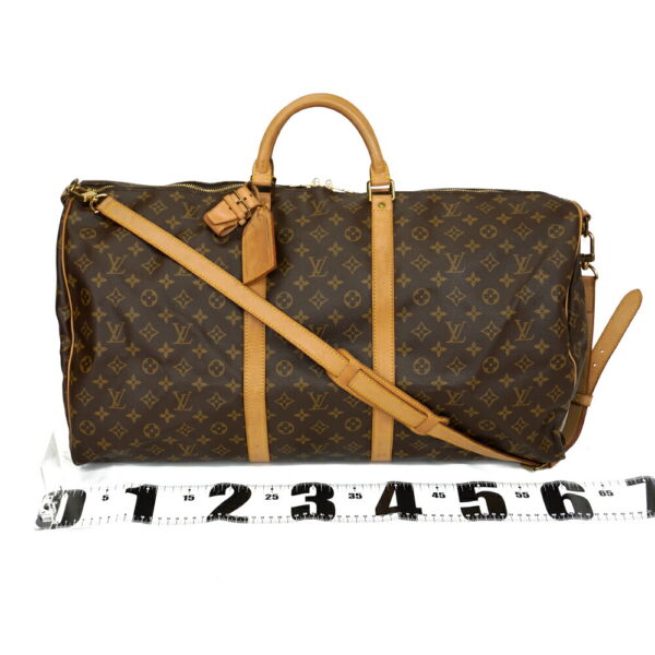 13673 1 Louis Vuitton Keepall Bandouliere 60 Bag Monogram Brown