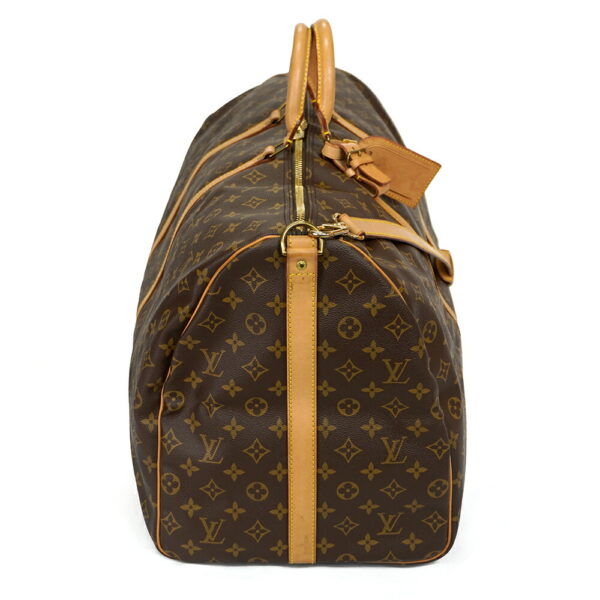 13673 2 Louis Vuitton Keepall Bandouliere 60 Bag Monogram Brown