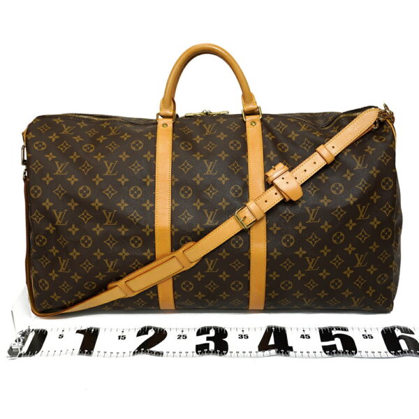 13680 1 Louis Vuitton Keepall Bandouliere 60 Bag Monogram Brown