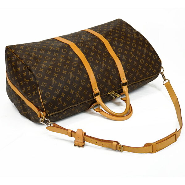 13680 2 Louis Vuitton Keepall Bandouliere 60 Bag Monogram Brown