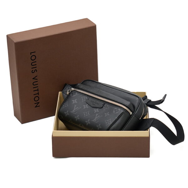 13749 1 Louis Vuitton Taigarama Bum Bag Monogram Eclipse Black