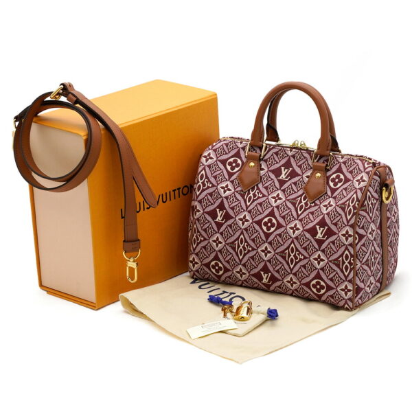 13750 Louis Vuitton Speedy Bandouliere 25 Bag Bordeaux