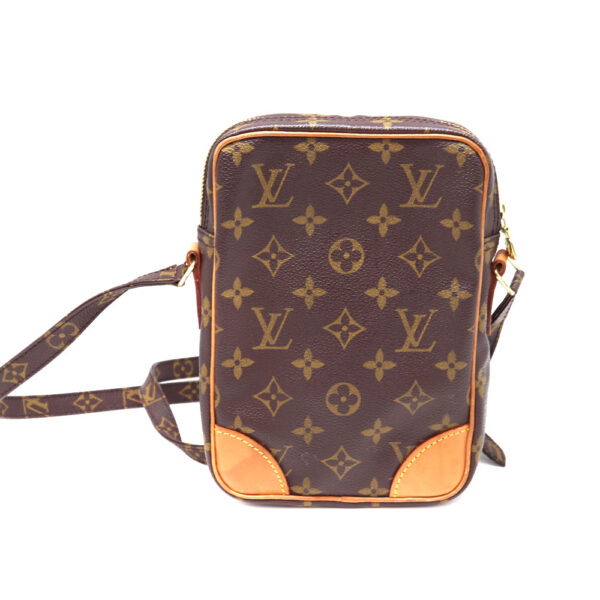 1439 2 Louis Vuitton Danube Monogram Canvas Shoulder Bag Brown