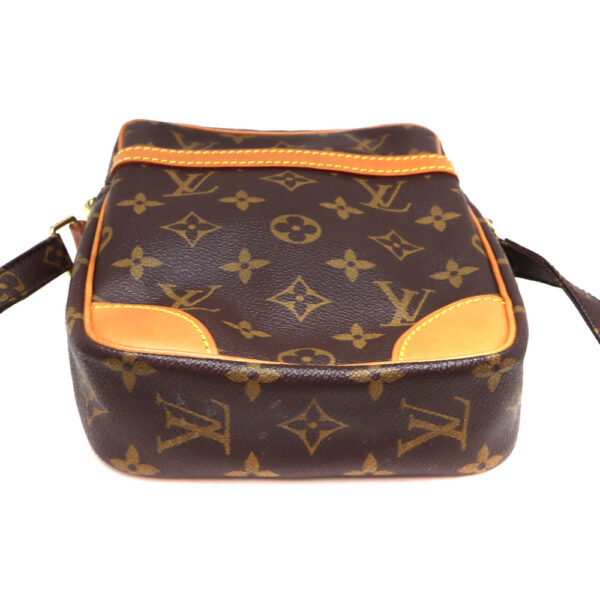 1439 5 Louis Vuitton Danube Monogram Canvas Shoulder Bag Brown