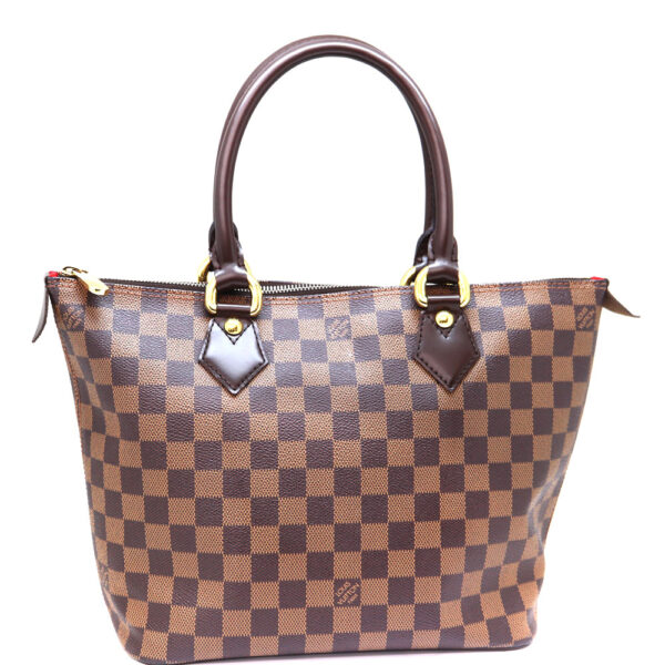 1483 2 Louis Vuitton Saleya PM Damier Ebene Handbag Brown