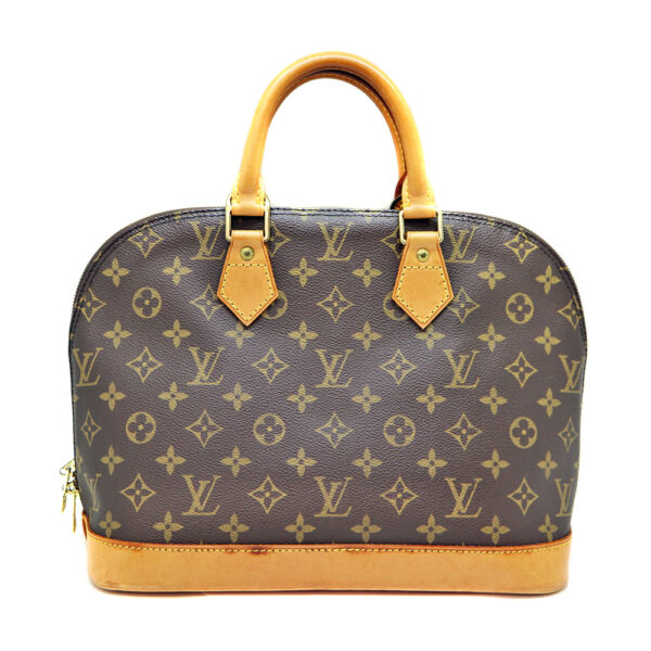 1528 2 Louis Vuitton Alma Monogram Canvas Handbag Brown