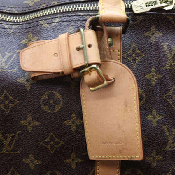 1530 13 Louis Vuitton Keepall Bandouliere 55 Monogram Canvas Bag Brown