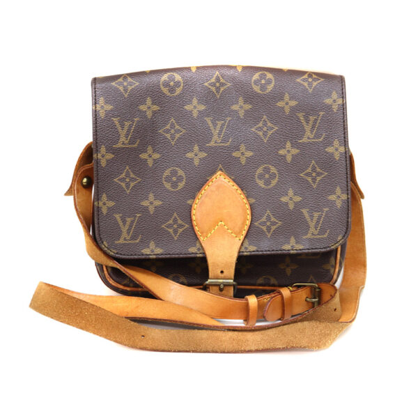 1573 1 Louis Vuitton Cartesier Monogram Canvas Shoulder Bag Brown