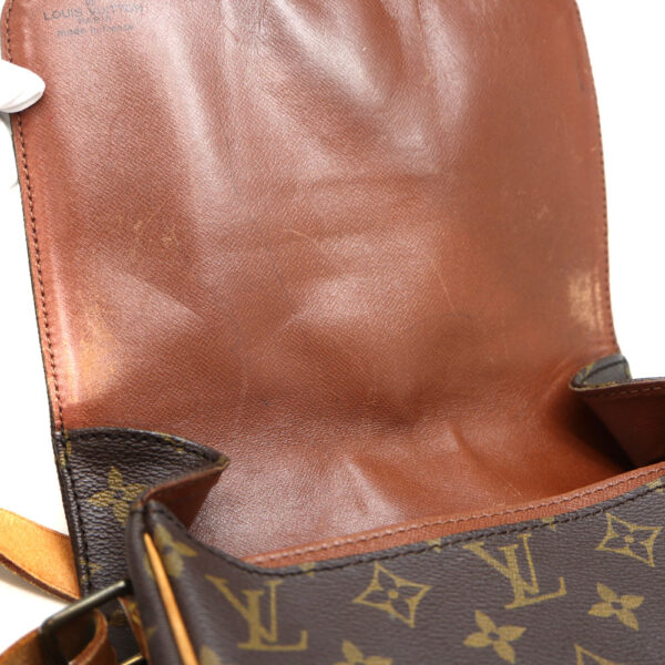 1573 9 Louis Vuitton Cartesier Monogram Canvas Shoulder Bag Brown