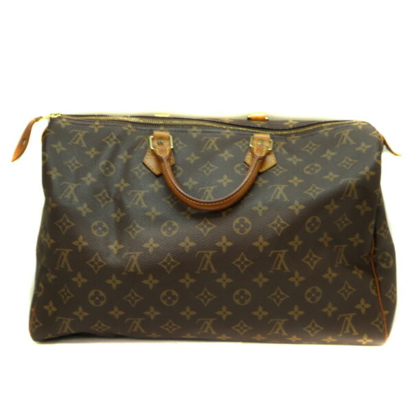 1619 2 Louis Vuitton Speedy 40 Bag Monogram Canvas Brown