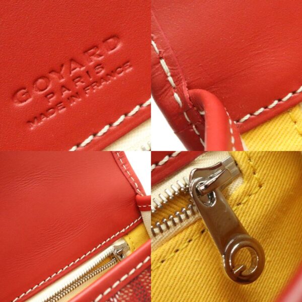 1644 11 Goyard Belvedere PM Shoulder Bag Leather Red