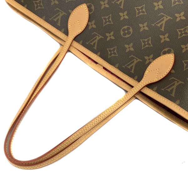 1669 725 6 Louis Vuitton Neverfull MM Tote Bag Canvas Brown