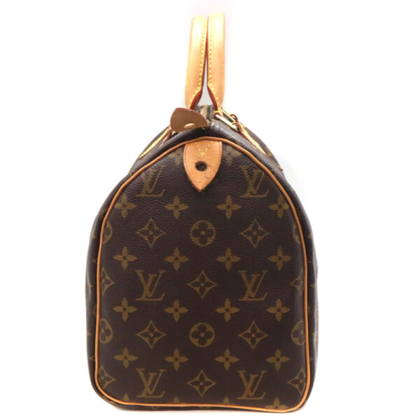 170 4 Louis Vuitton Speedy 30 Monogram Canvas Handbag Brown