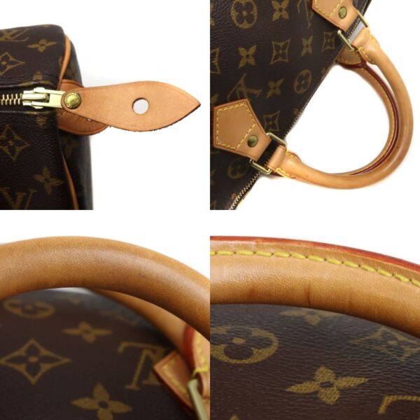 170 9 Louis Vuitton Speedy 30 Monogram Canvas Handbag Brown