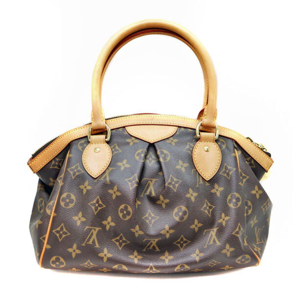 1786 2 Louis Vuitton Tivoli PM Monogram Canvas Handbag Brown