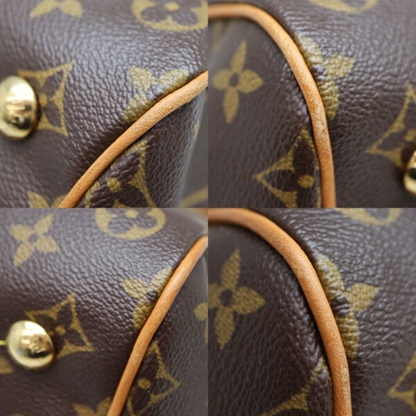 1786 6 Louis Vuitton Tivoli PM Monogram Canvas Handbag Brown