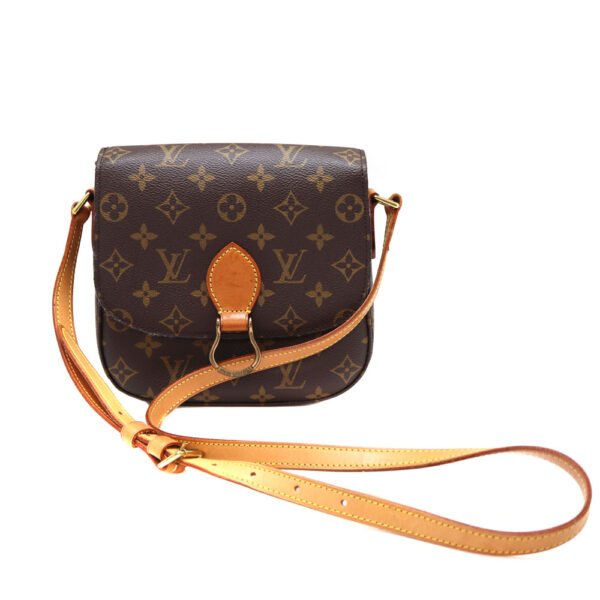 1812 1 Louis Vuitton Saint Cloud MM Monogram Canvas Shoulder Bag Brown