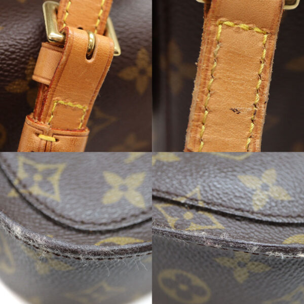 1812 7 Louis Vuitton Saint Cloud MM Monogram Canvas Shoulder Bag Brown