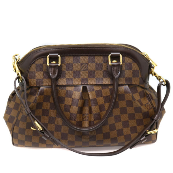 1972 2 Louis Vuitton Trevi PM Shoulder Bag Damier Canvas