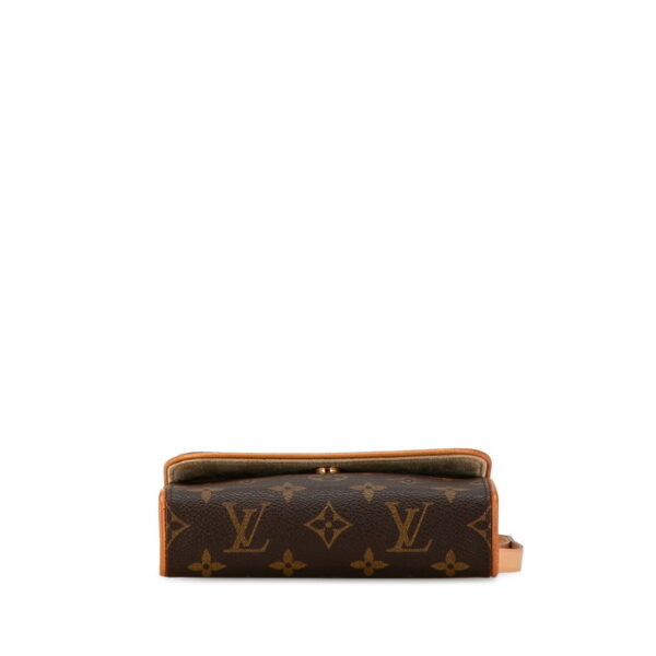 1agm8krbjpcbaih0 4 Louis Vuitton Monogram Pochette Florentine Shoulder Bag Brown