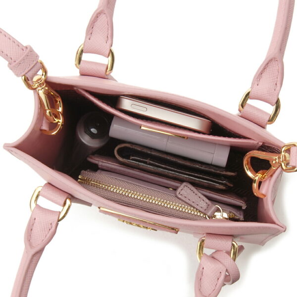 1ba358nzvf0442ooo 5 Prada Mini Pochette Handbag Pink