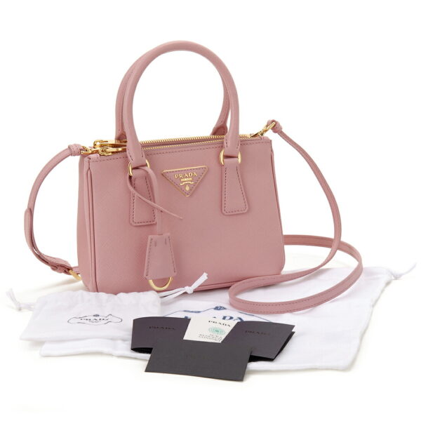 1ba906nzvf0442oom 3 Prada Micro 2WAY Shoulder Bag Pink