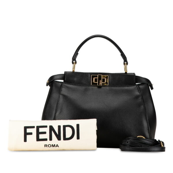 1dcfjr8xqm6gzlqd 12 Fendi Peekaboo 2WAY Handbag Black