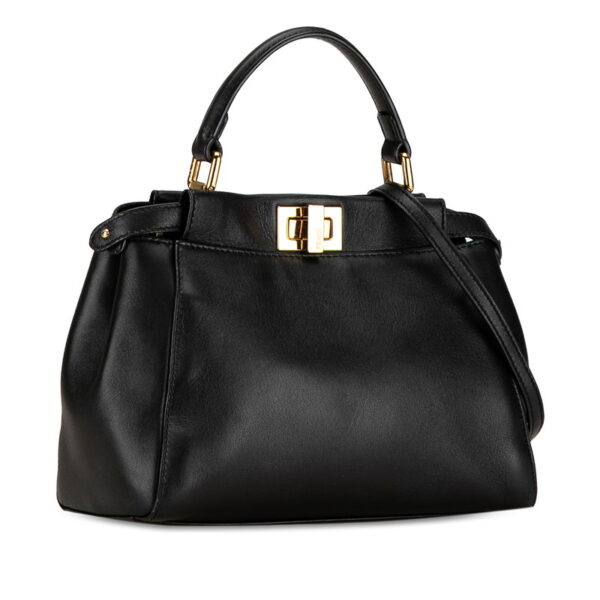 1dcfjr8xqm6gzlqd 2 Fendi Peekaboo 2WAY Handbag Black