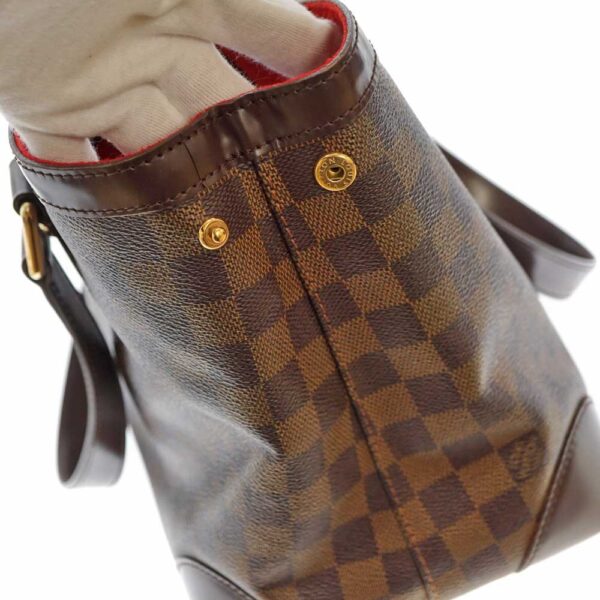 20 7429 7 Louis Vuitton Hampstead PM Handbag Damier Canvas Brown