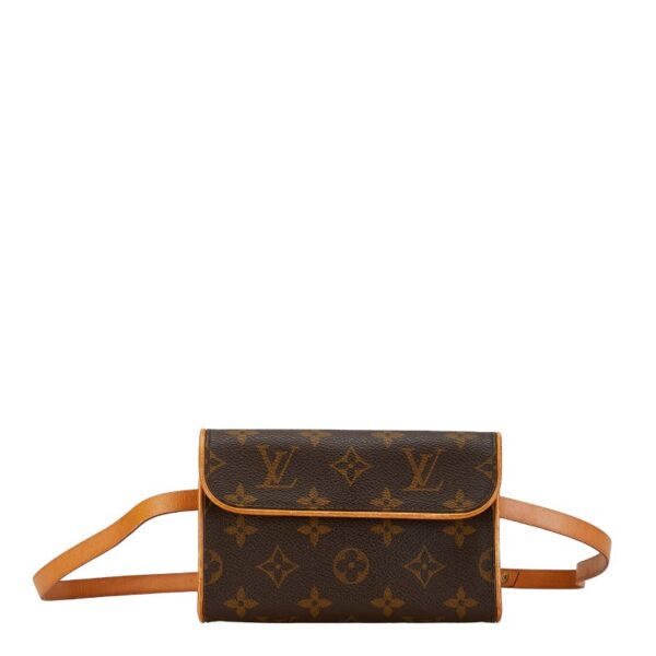 200 61236 1 Louis Vuitton Monogram Pochette Florentine Waist Bag Brown