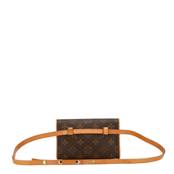 200 61236 3 Louis Vuitton Monogram Pochette Florentine Waist Bag Brown