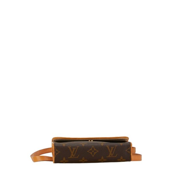 200 61236 4 Louis Vuitton Monogram Pochette Florentine Waist Bag Brown