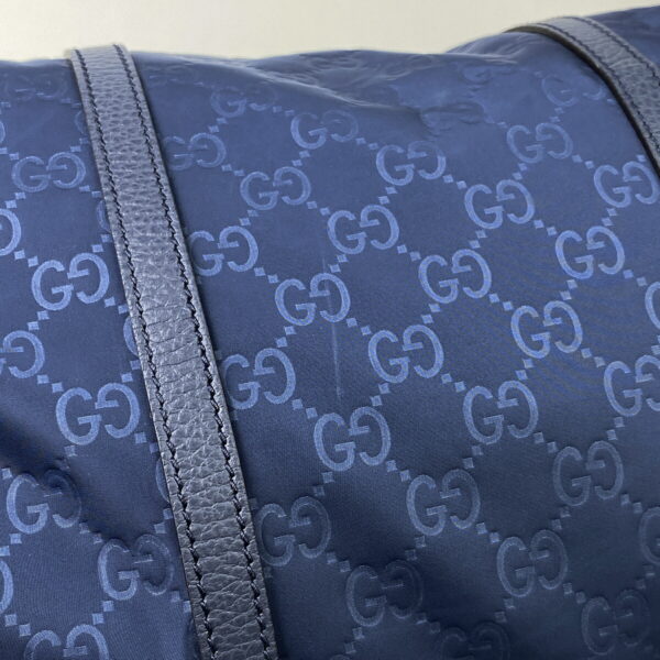 2000007082922 3 Gucci GG Pattern 2WAY Tote Bag Nylon Navy