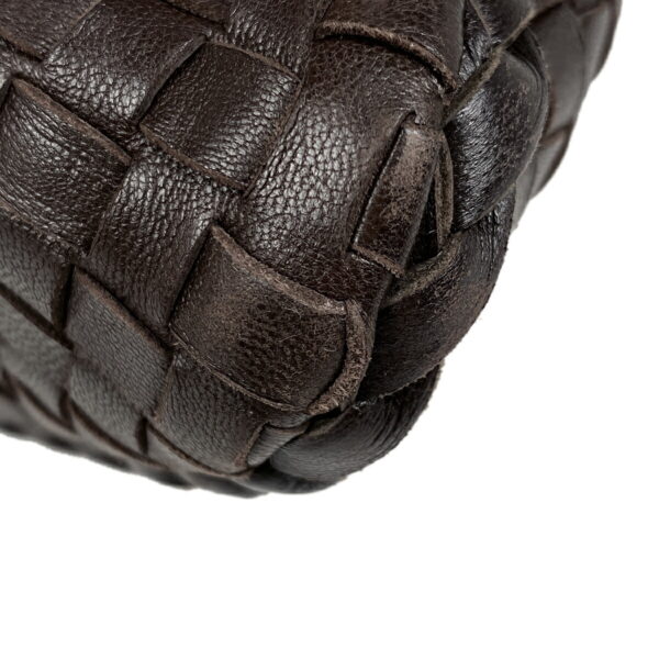 2000008167598 3 Bottega Veneta Intrecciato Braided Nappa Shoulder Bag Brown