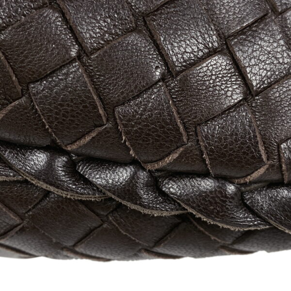 2000008167598 5 Bottega Veneta Intrecciato Braided Nappa Shoulder Bag Brown