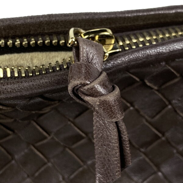 2000008167598 7 Bottega Veneta Intrecciato Braided Nappa Shoulder Bag Brown