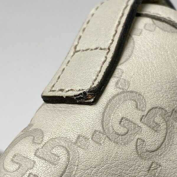 2000008826327 04 Gucci Guccisima Tote Bag GG Pattern Leather Ivory