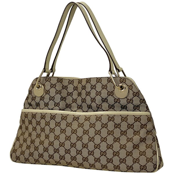 2000008852050 1 Gucci GG Pattern Tote Bag GG Canvas Beige White