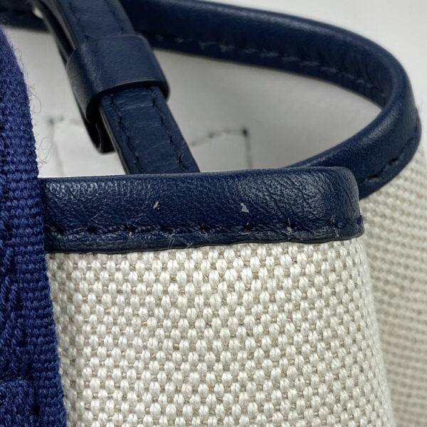 2000009052855 5 Balenciaga Blue Cabas S Canvas Tote Handbag White Navy