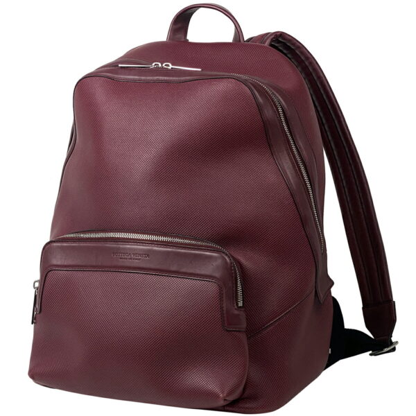 2000011871499 1 Bottega Veneta Marco Polo Leather Rucksack Backpack Bordeaux