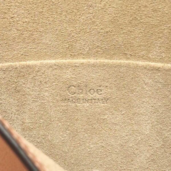 200005097019 9 Chloe Nile Medium 2Way Shoulder Bag Leather Suede Biscotti Beige