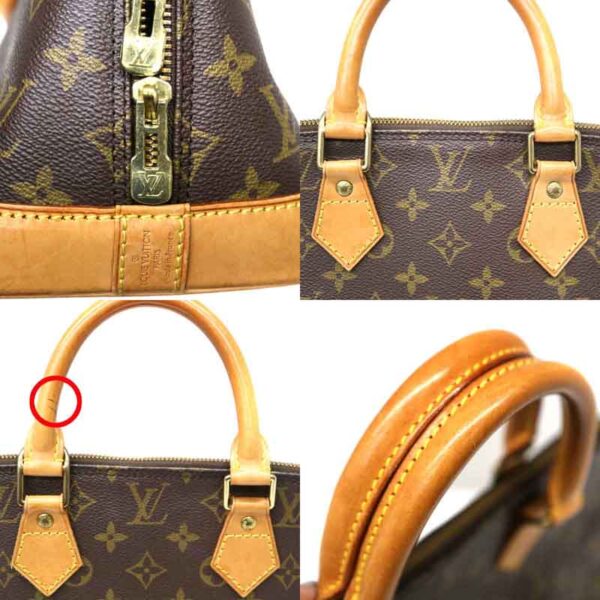 2008157 7 Louis Vuitton Alma Handbag Monogram Canvas Brown