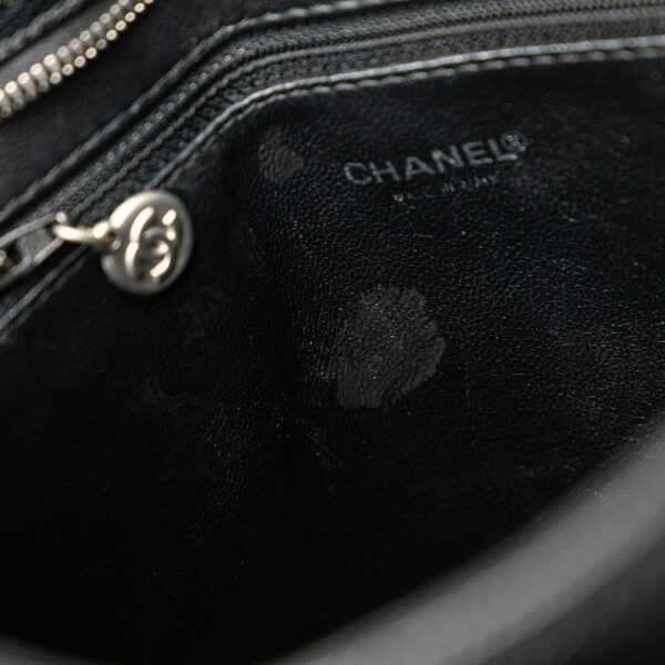 201 57872 5 Chanel Tote Coco Mark Tote Bag Caviar Skin Black