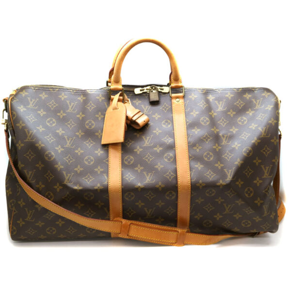 2016 Louis Vuitton Keepall Bandouliere 55 Monogram Canvas Brown