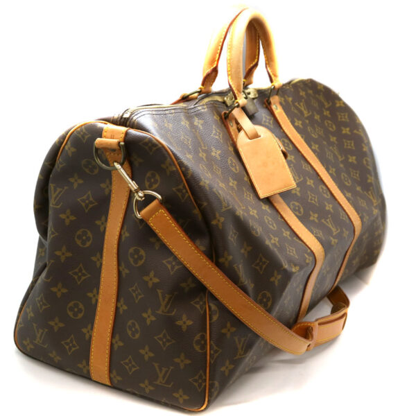 2017 Louis Vuitton Keepall Bandouliere 55 Monogram Canvas Brown