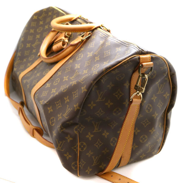 2018 Louis Vuitton Keepall Bandouliere 55 Monogram Canvas Brown