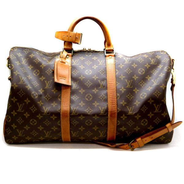 2047 Louis Vuitton Keepall Bandouliere 50 Bag Monogram Canvas Brown