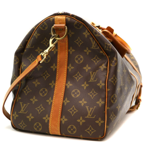 2048 Louis Vuitton Keepall Bandouliere 50 Bag Monogram Canvas Brown